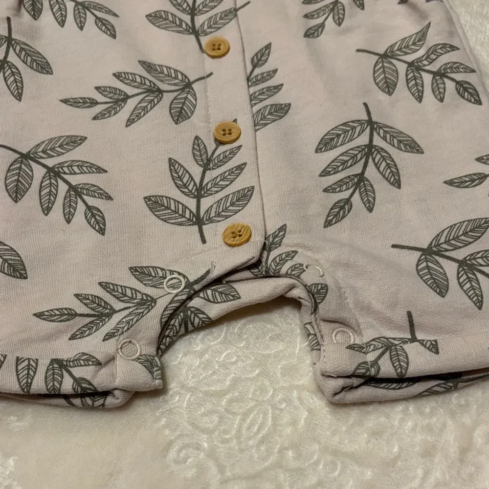 Minibean Leaf Print Onesie